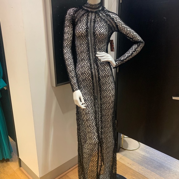 Black mesh dress - Picture 2 of 10